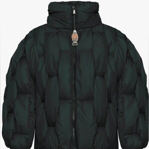Glacier Puffer - Forrest Green Weave